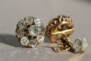 Victorian 3.6ctw Diamond Earrings