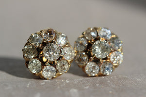 Victorian 3.6ctw Diamond Earrings