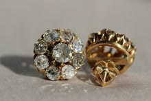 Load image into Gallery viewer, Victorian 3.6ctw Diamond Earrings
