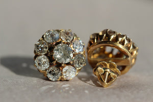 Victorian 3.6ctw Diamond Earrings