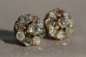 Victorian 3.6ctw Diamond Earrings