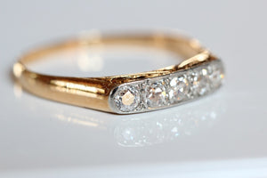 Art Nouveau 5 Stone Band