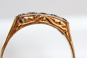 Art Nouveau 5 Stone Band