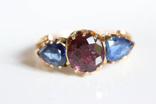 Load image into Gallery viewer, Trilogy Sapphire Ring