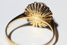 Load image into Gallery viewer, Sunburst Pearl Solitaire Ring