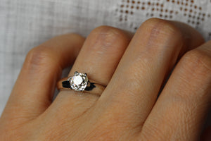 1.4ctw Old Mine Cut Diamond Solitaire