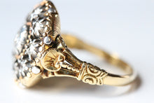 Load image into Gallery viewer, Scarce 1800&#39;s OMC Diamond Cluster Ring
