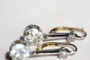 Edwardian 2.7ctw Diamond Earrings