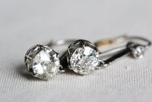 Load image into Gallery viewer, Edwardian 2.7ctw Diamond Earrings
