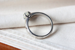 1.4ctw Old Mine Cut Diamond Solitaire